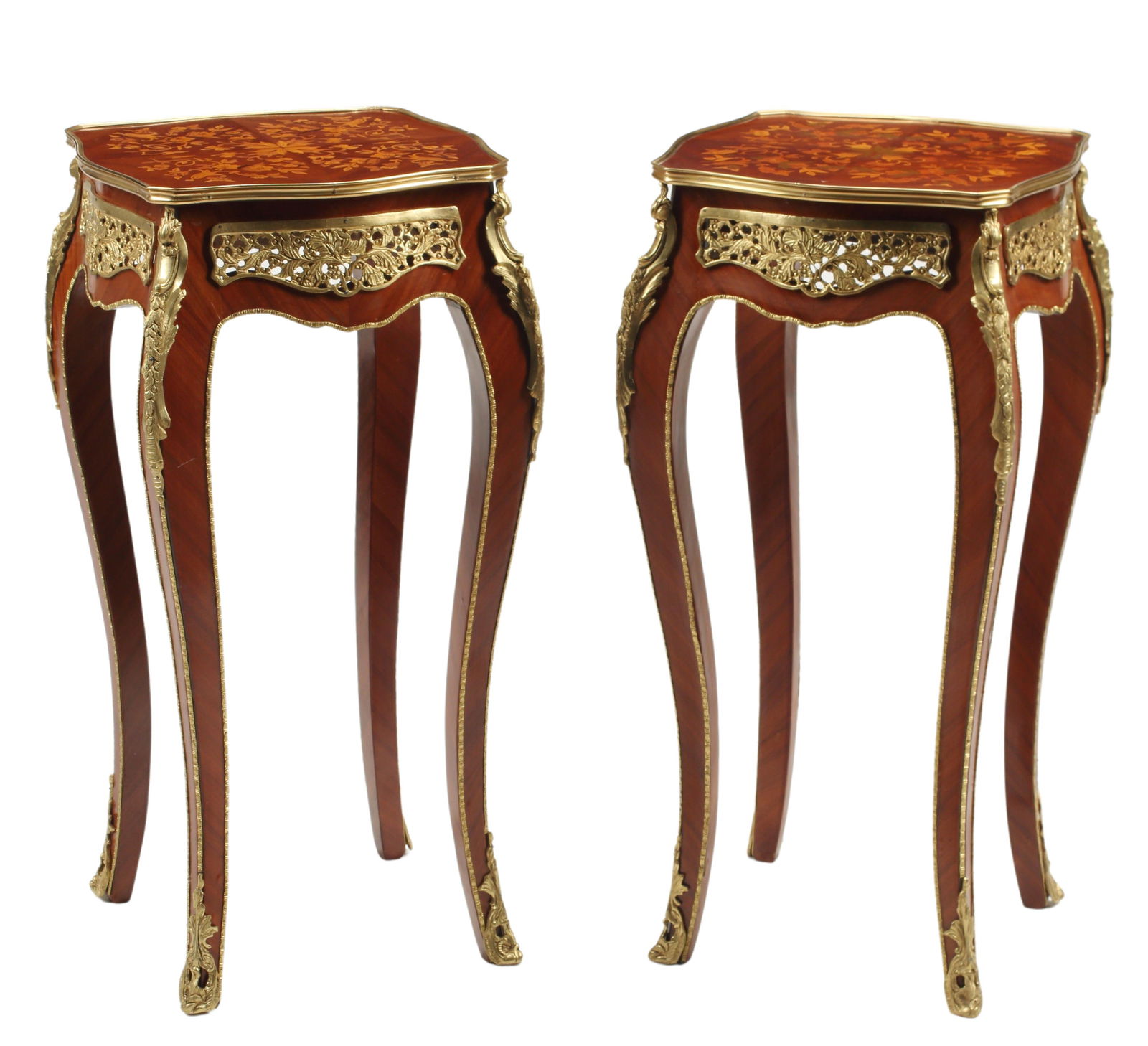 (2) LOUIS XV STYLE ORMOLU-MOUNTED SIDE TABLES (1 of 4)