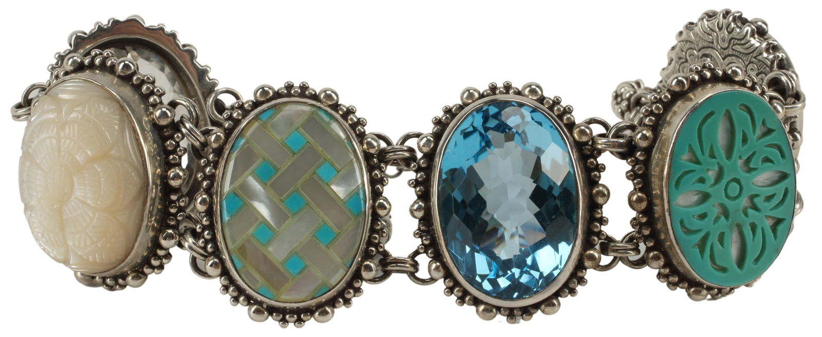 STEPHEN DWECK STERLING MULTISTONE STATION BRACELET (1 of 3)