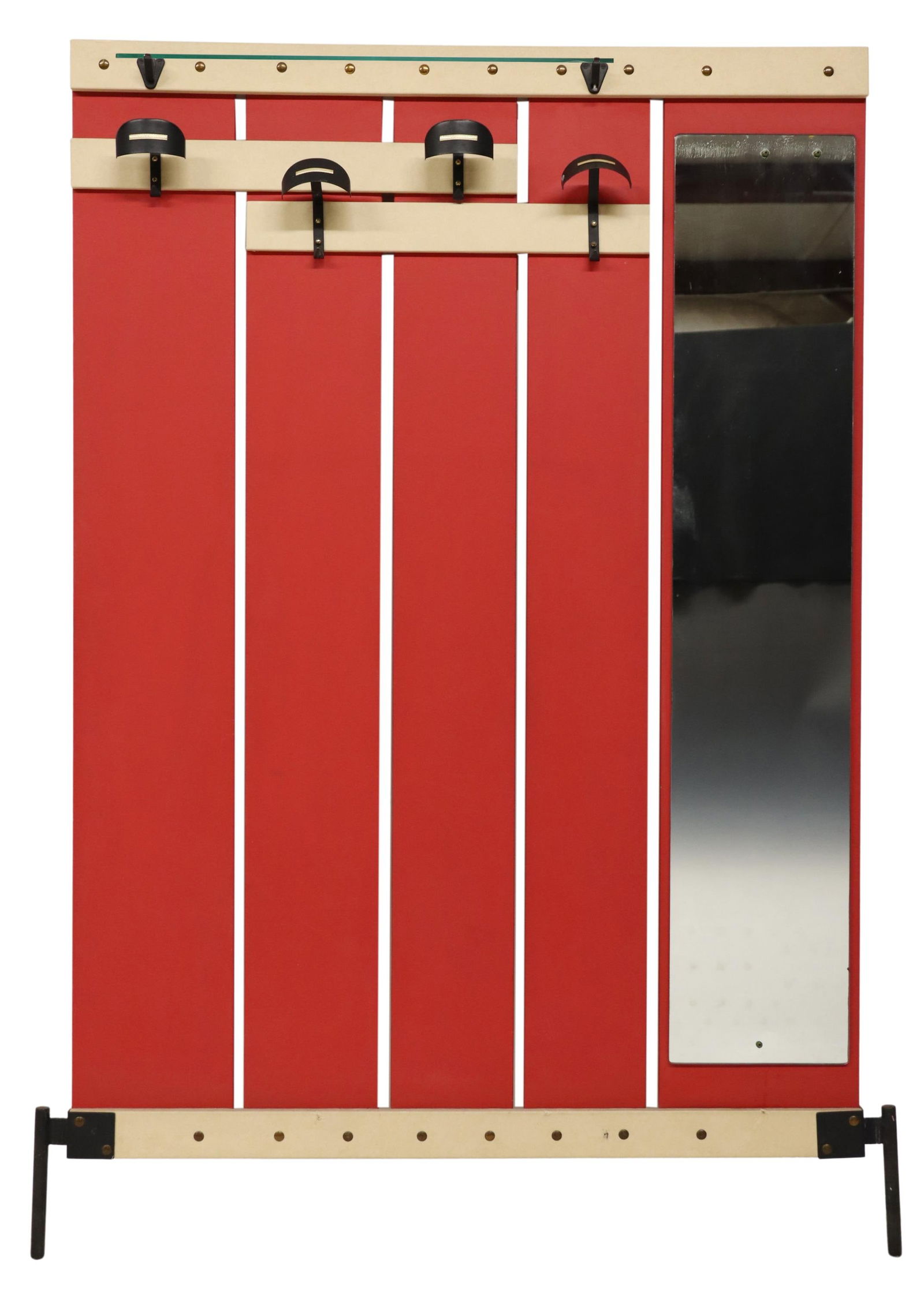 ITALIAN MID-CENTURY MODERN MIRRORED HALL TREE (1 of 2)