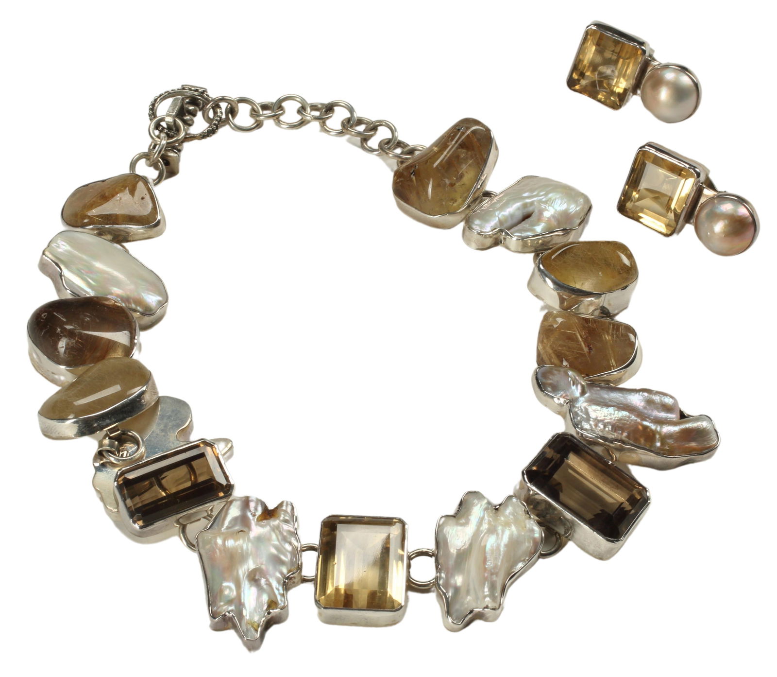 (2) ESTATE REBECCA COLLINS QUARTZ & PEARL JEWELRY (1 of 5)