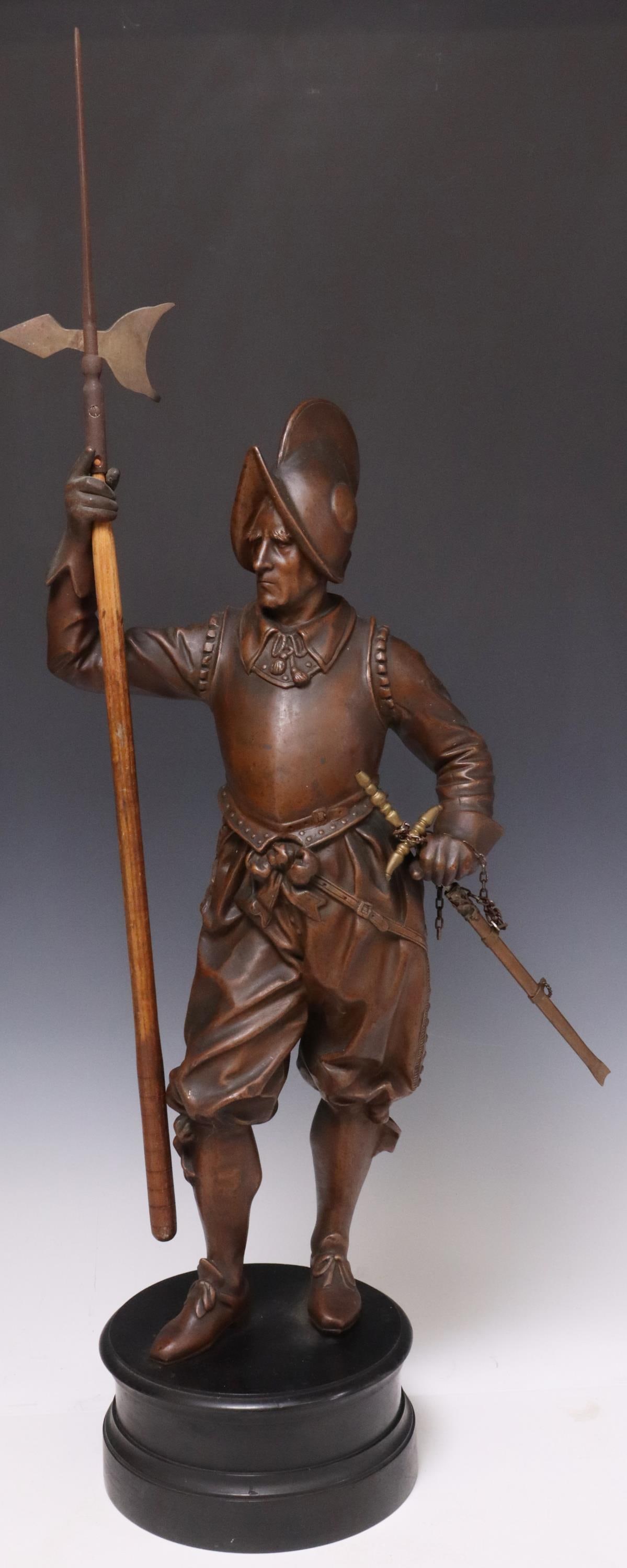 AFTER ARMAND JULES LE VEEL SCULPTURE 'HUGUENOT' (1 of 5)