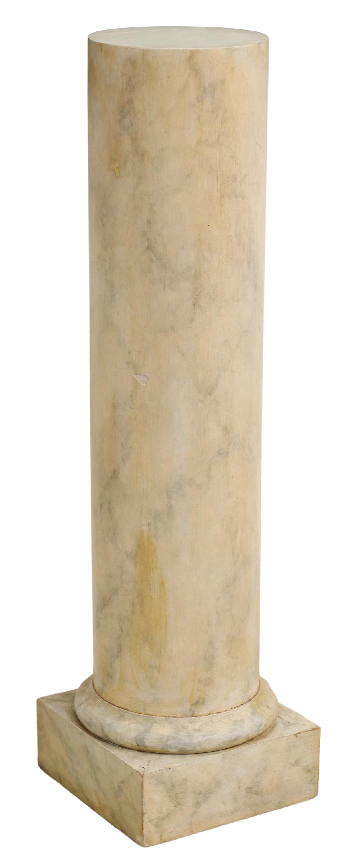 ARCHITECTURAL MARBLEIZED WOOD COLUMN (1 of 4)