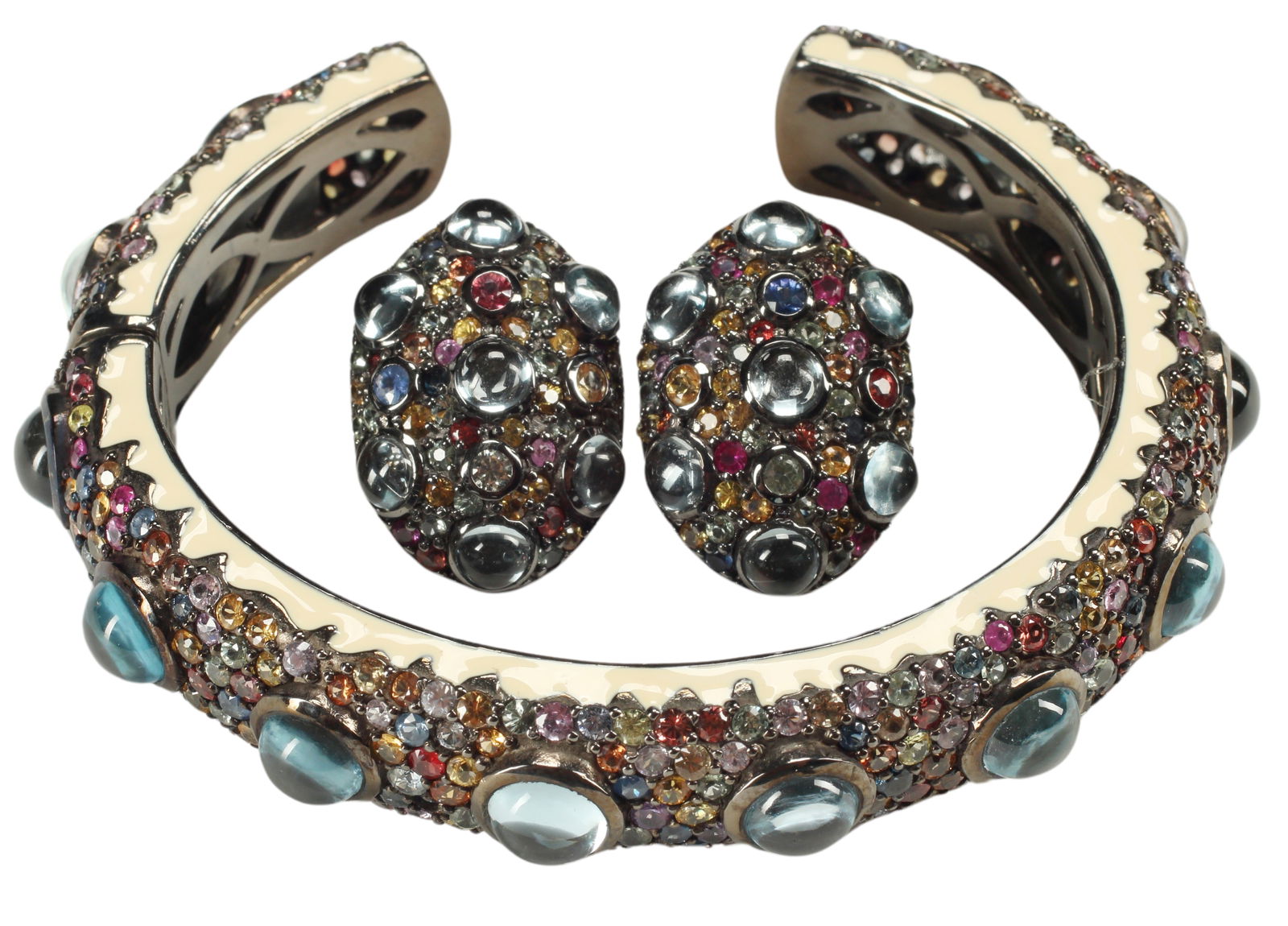 (2) MATTHEW CAMPBELL LAURENZA CUFF & EARRINGS (1 of 3)