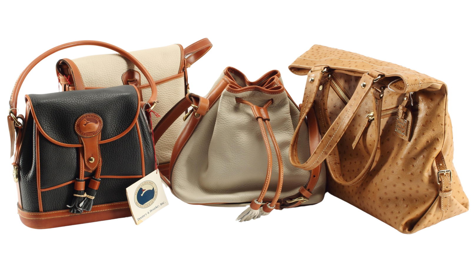(4) ESTATE DESIGNER DOONEY & BOURKE LEATHER BAGS (1 of 5)
