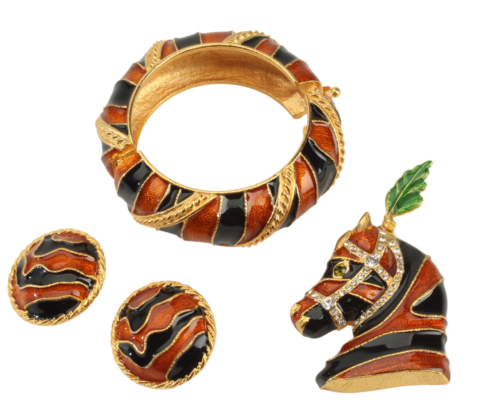 (3) GERARD YOSCA CIRCUS COLLECTION ENAMEL JEWELRY (1 of 3)
