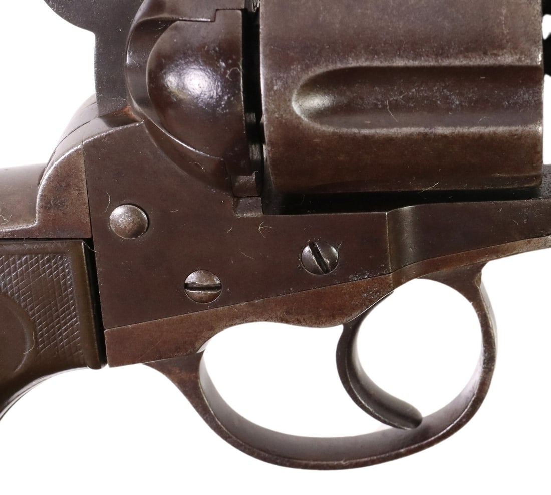COLT M1877 LIGHTNING DA REVOLVER, MFG. 1891: Colt Model 1877 Lightning .38 caliber Double Action revolver, mfg. 1891, 4.5" barrel, two line address at top "Colt's PT F.A. Mfg Co., Hartford, Ct. U.S.A." blade front sight, caliber marked at barrel