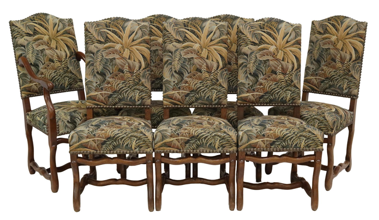 (7) FRENCH LOUIS XIV STYLE SIDE CHAIRS & FAUTEUIL (1 of 3)