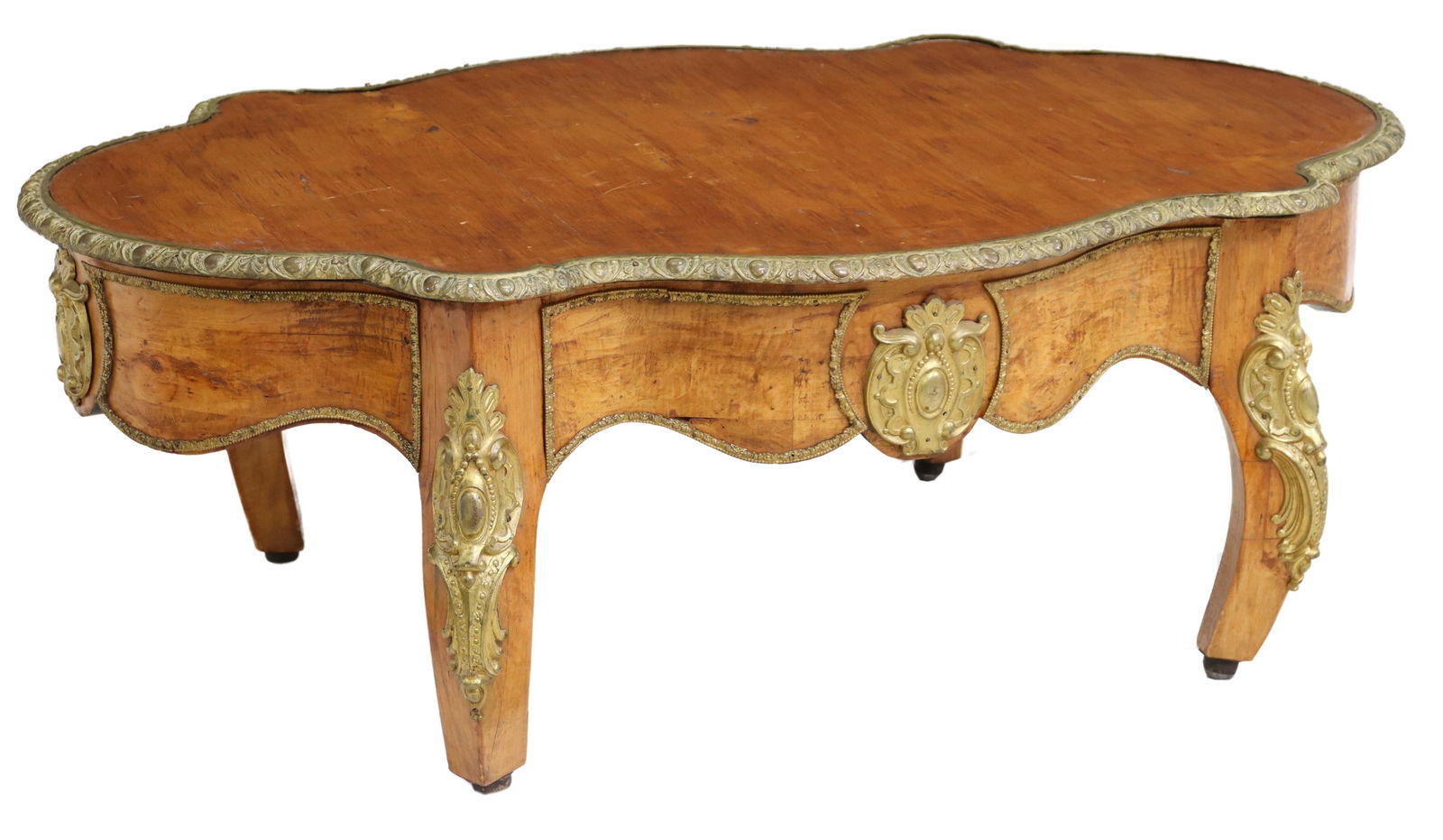FRENCH STYLE GILT METAL MOUNTED COFFEE TABLE (1 of 4)