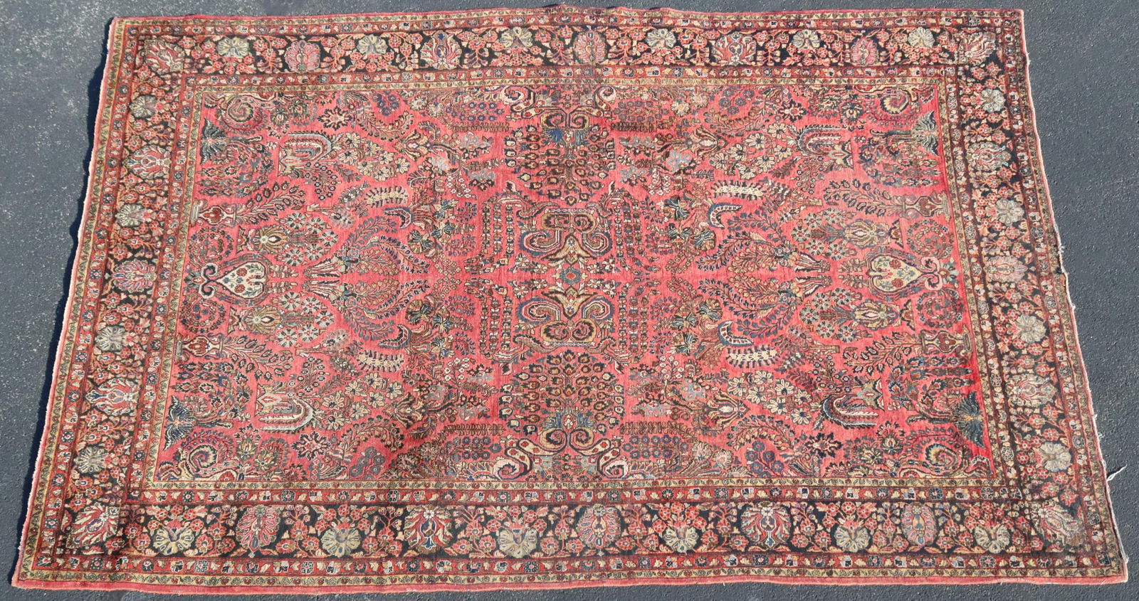 HAND-TIED PERSIAN SAROUK RUG, 11'8" X 8'10.5" (1 of 3)