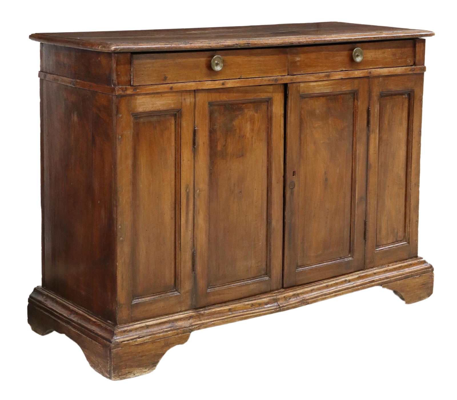 ITALIAN BAROQUE WALNUT CREDENZA, 18TH C. (1 of 6)