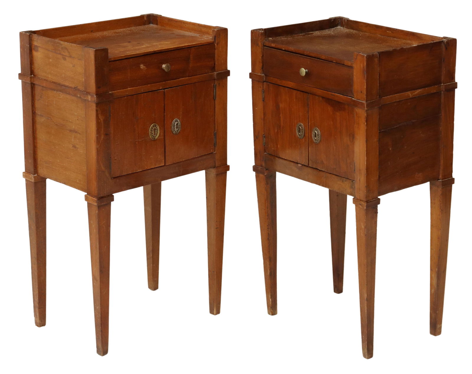 (2) ITALIAN NEOCLASSICAL BEDSIDE CABINETS (1 of 6)