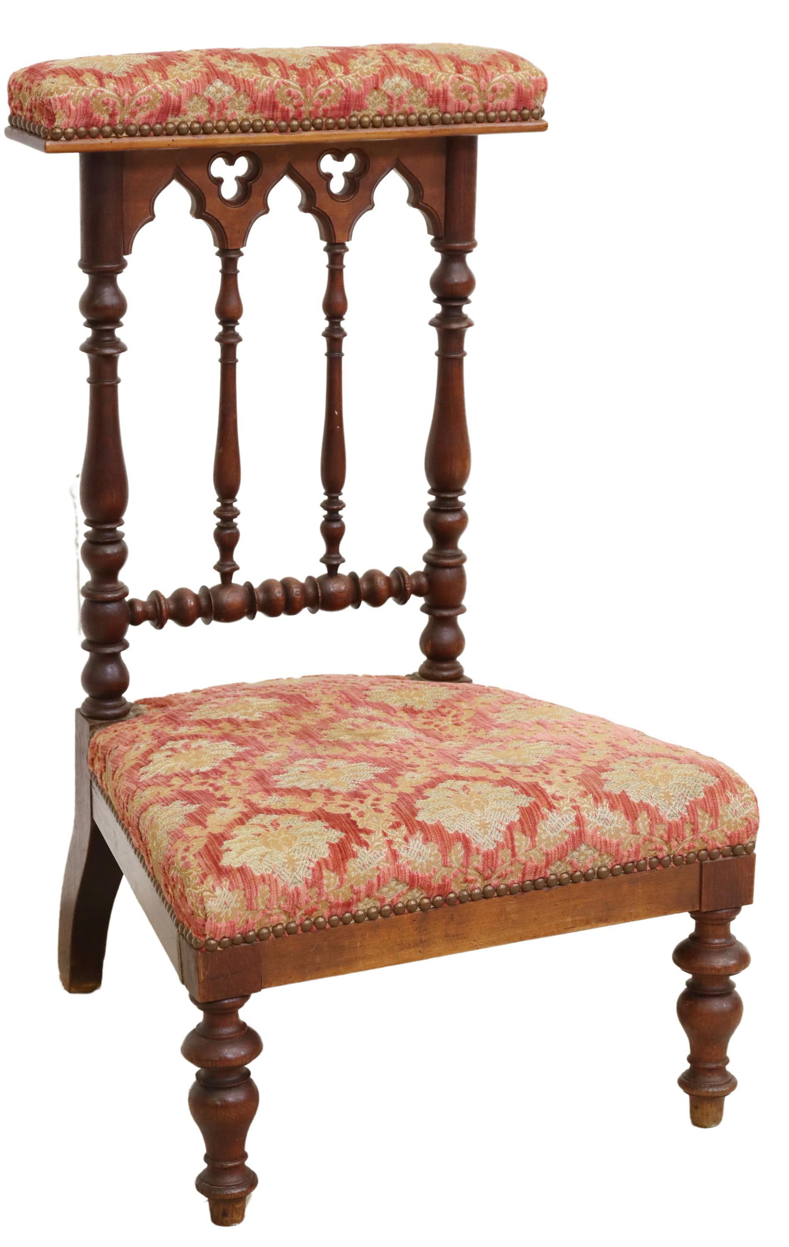 FRENCH GOTHIC REVIVAL PRIE-DIEU PRAYER CHAIR (1 of 3)