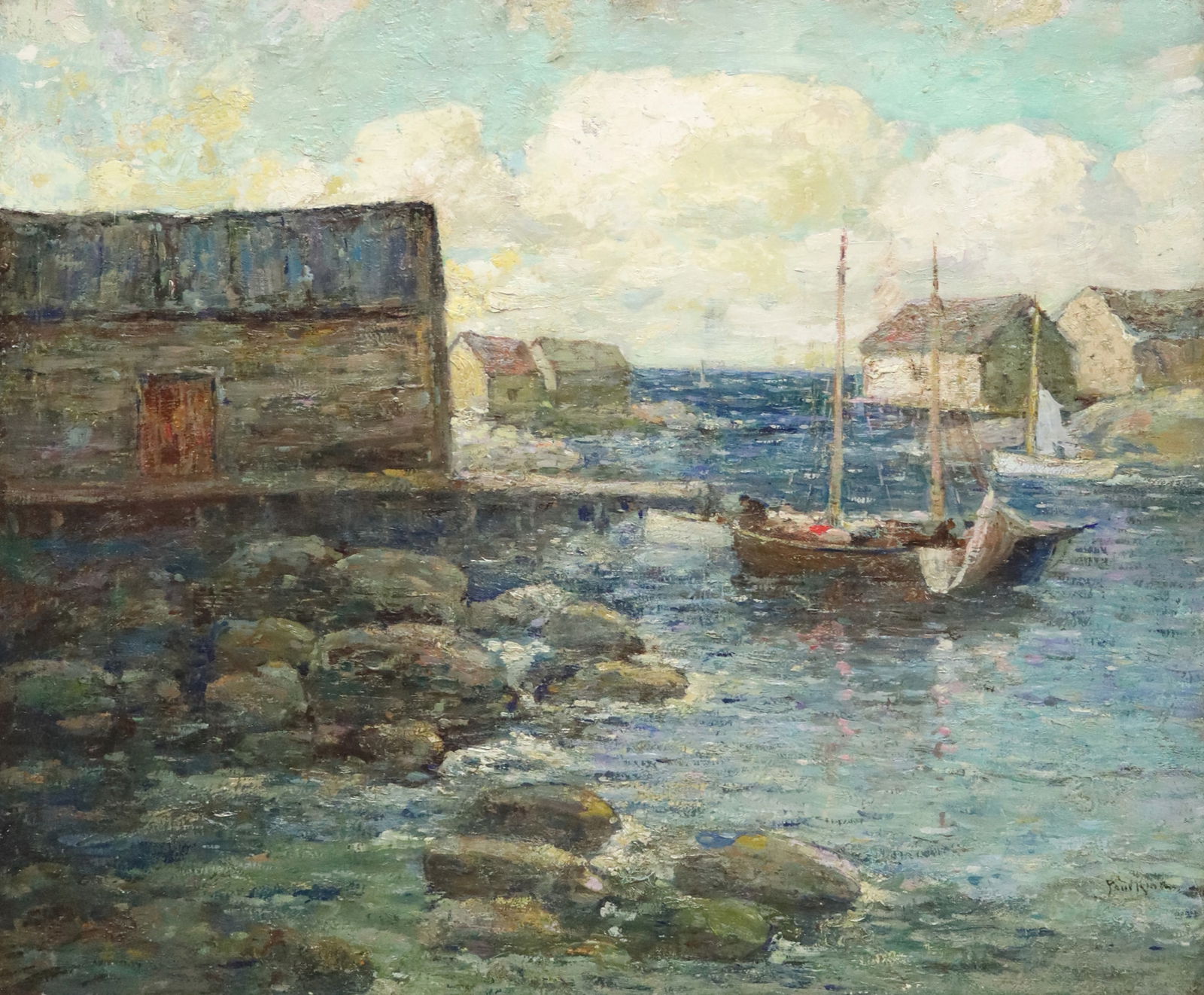 PAUL BERNARD KING (1867-1947) 'SNUG HARBOR' (1 of 6)
