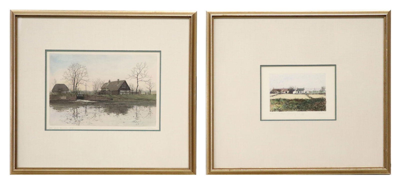 (2) PAUL BISSON (B.1938) AQUATINT ETCHINGS (1 of 8)