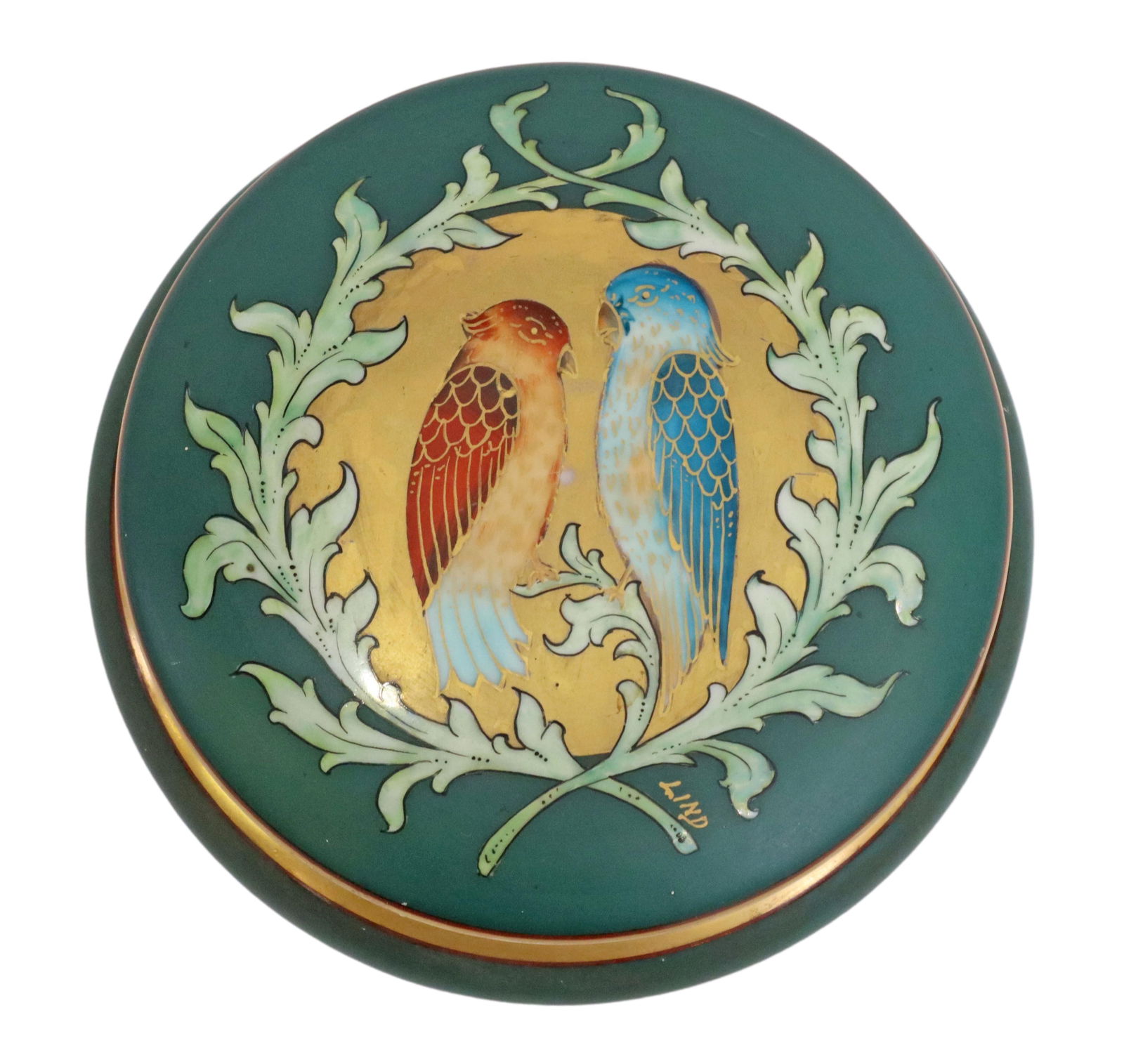 FRENCH LIMOGES SIGNED PORCELAIN DRESSER BOX (1 of 7)