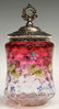 6: VICTORIAN ART GLASS & SILVER PLATE PICKLE CASTOR - 3