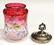 6: VICTORIAN ART GLASS & SILVER PLATE PICKLE CASTOR - 4