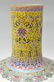 521: LARGE CHINESE ENAMELED STICK NECK VASE, REPUBLIC - 9