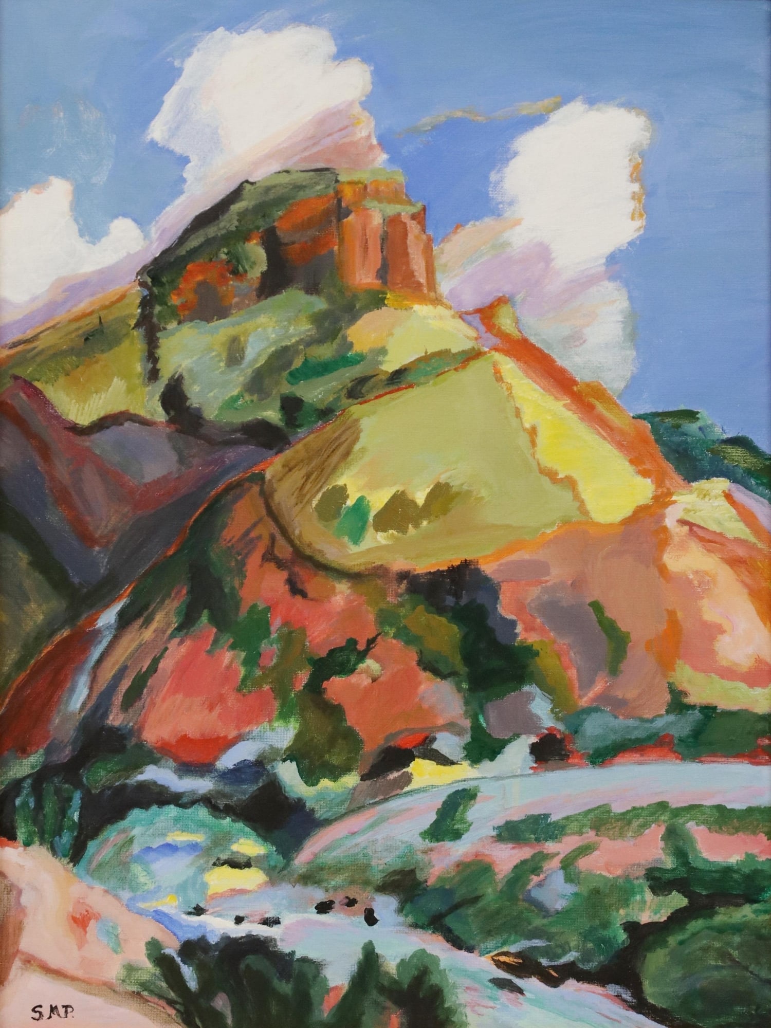 AFTER BARBARA ZARING (B.1947) ABSTRACT LANDSCAPE (1 of 4)