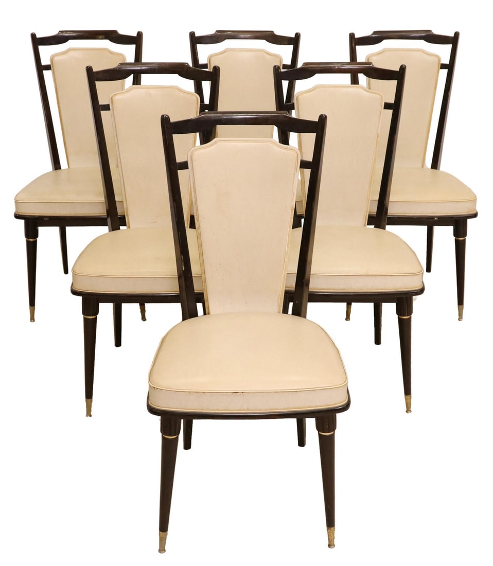 (6) FRENCH MID-CENTURY MODERN DINING CHAIRS (1 of 4)
