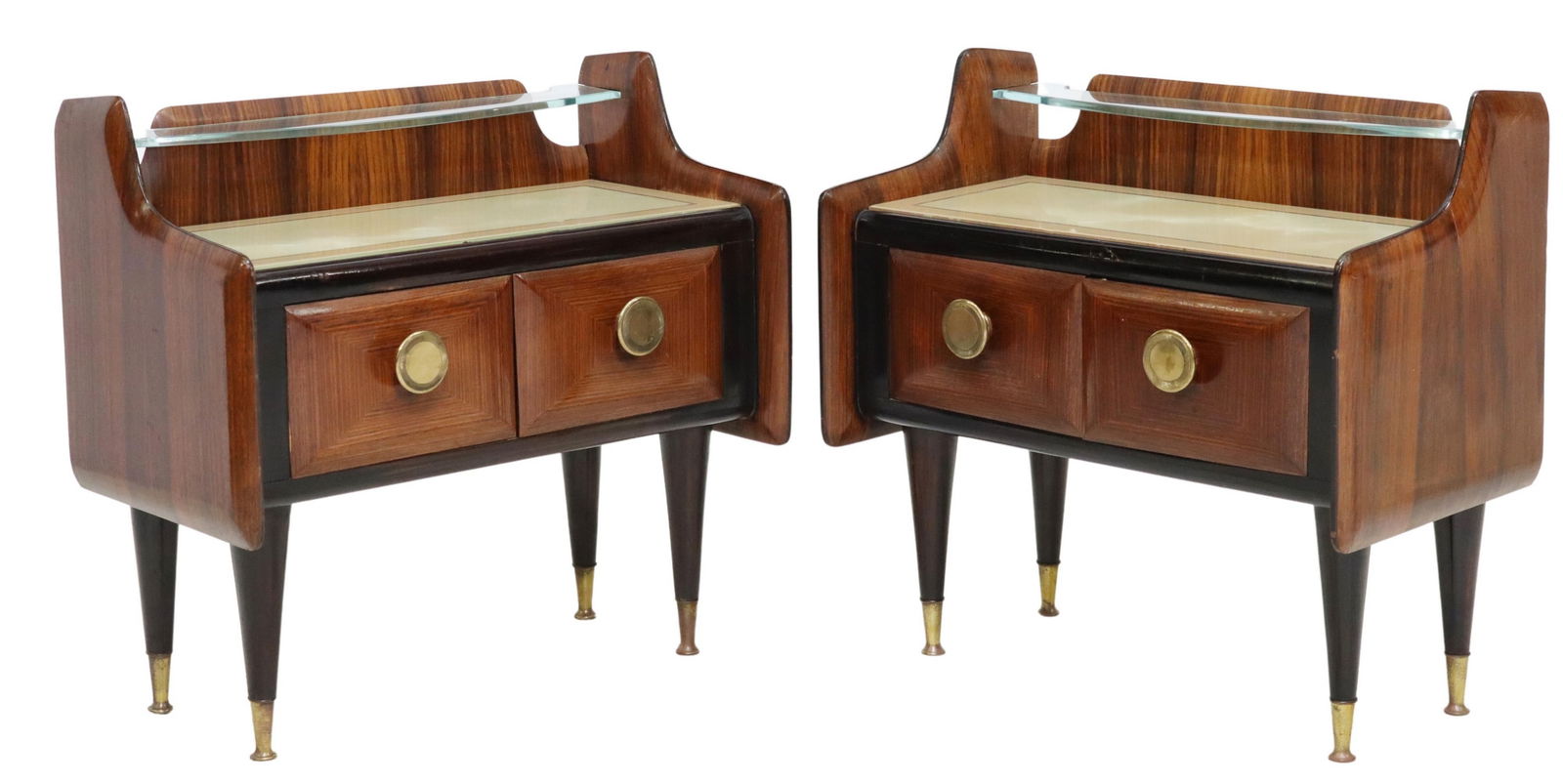 (2) ITALIAN MID-CENTURY MODERN BEDSIDE CABINETS (1 of 5)