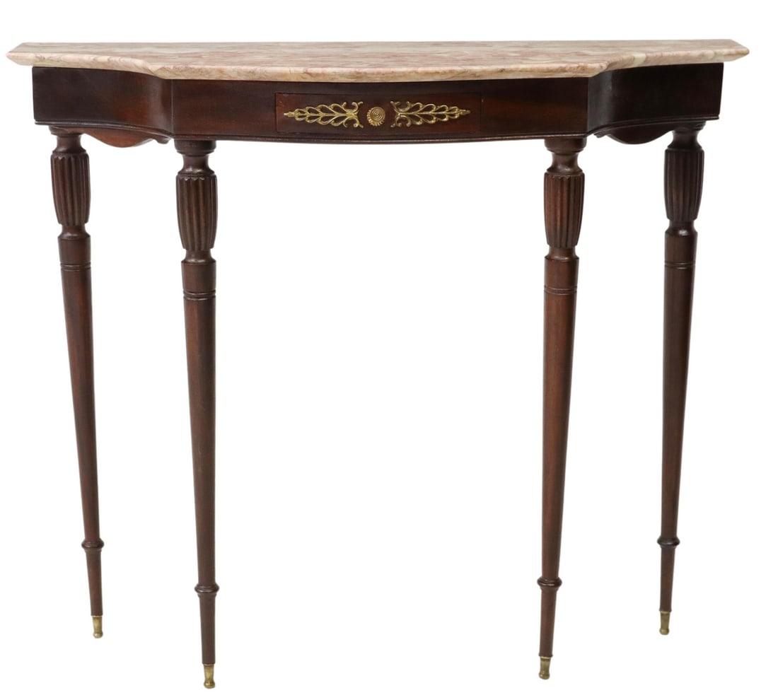 ITALIAN MID-CENTURY MODERN MARBLE-TOP CONSOLE (1 of 4)