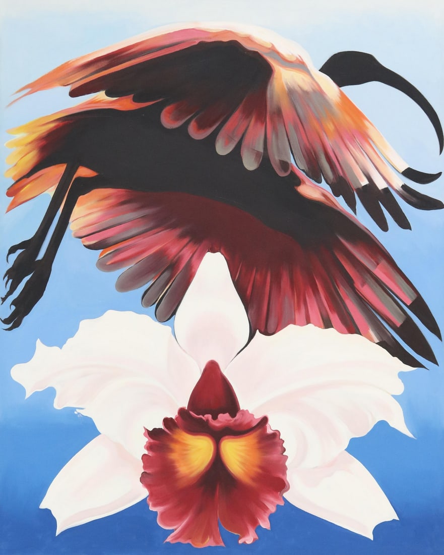 BIRD & ORCHID 60" X 48"