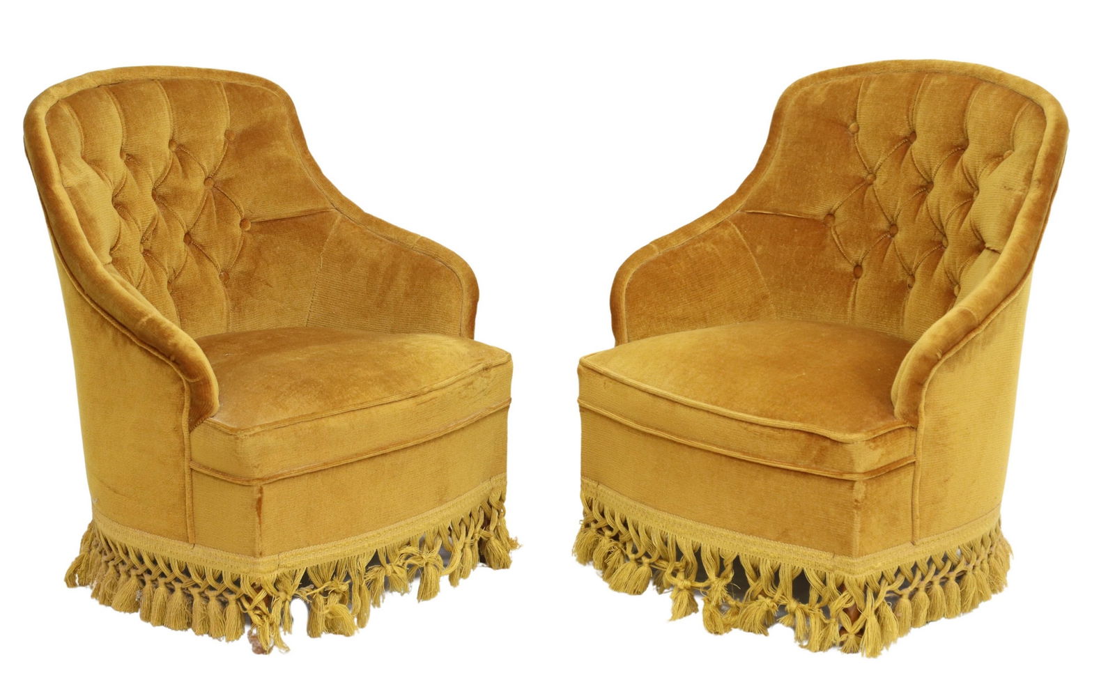 (2) NAPOLEON III STYLE UPHOLSTERED SLIPPER CHAIRS (1 of 3)