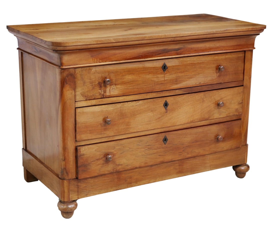 FRENCH LOUIS PHILIPPE PERIOD FOUR-DRAWER COMMODE (1 of 5)
