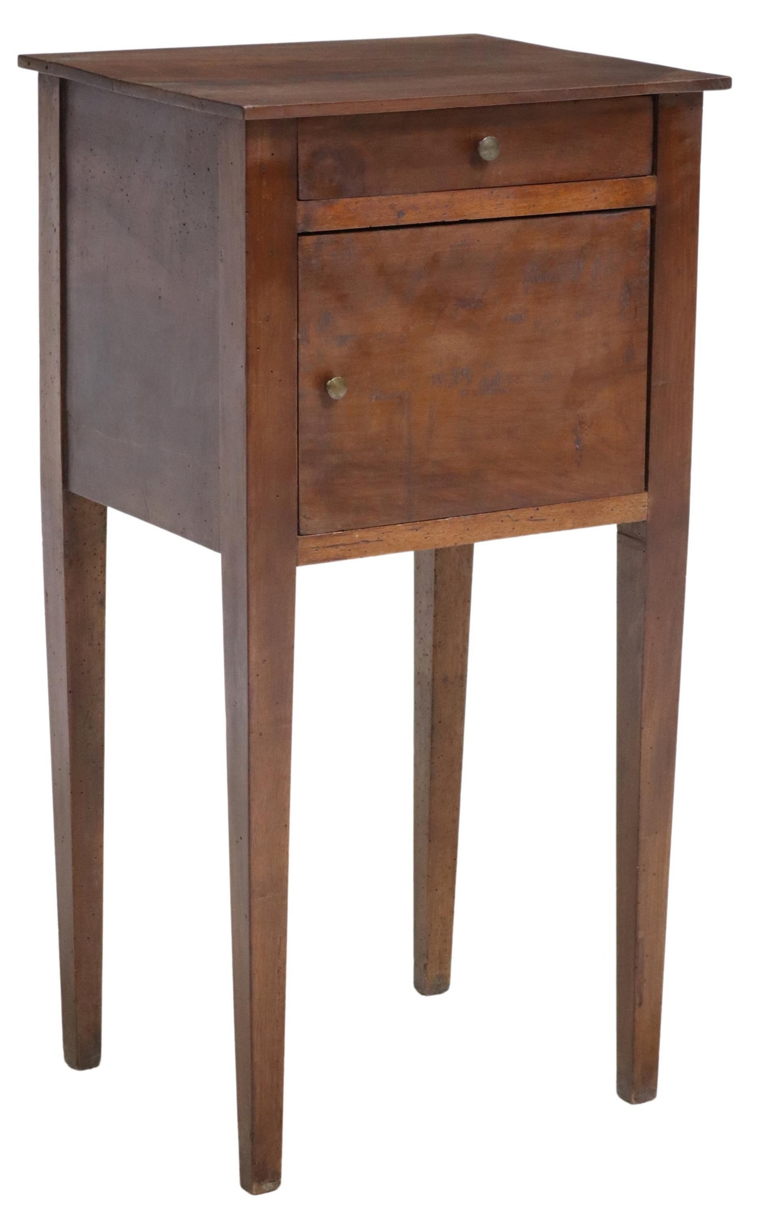 ITALIAN NEOCLASSICAL STYLE WALNUT BEDSIDE CABINET (1 of 6)