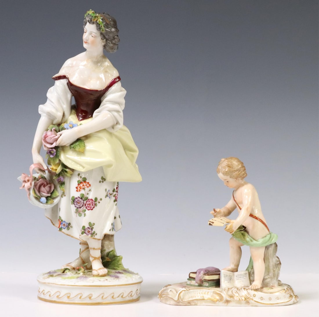 (2) MEISSEN & OTHER PORCELAIN FIGURES (1 of 5)