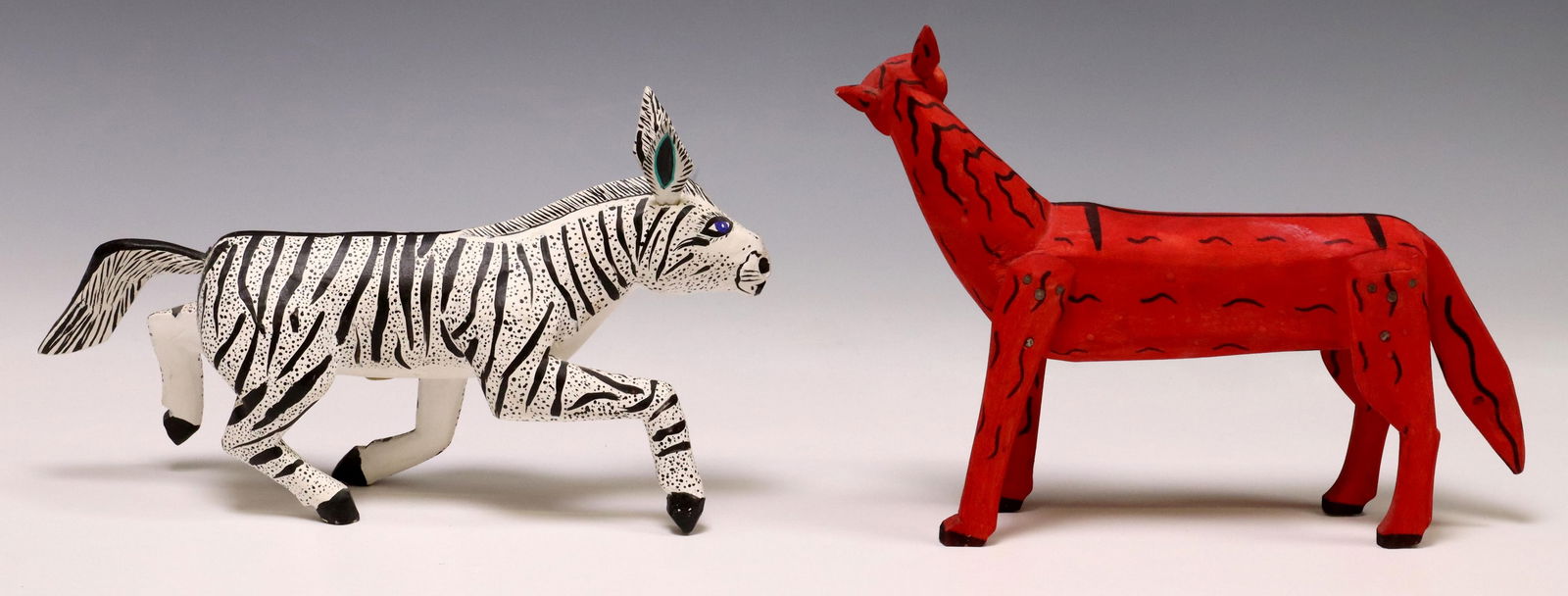 2) ALEBRIJE ZEBRA & HORSE CARVINGS, OAXACA, MEXICO (1 of 7)