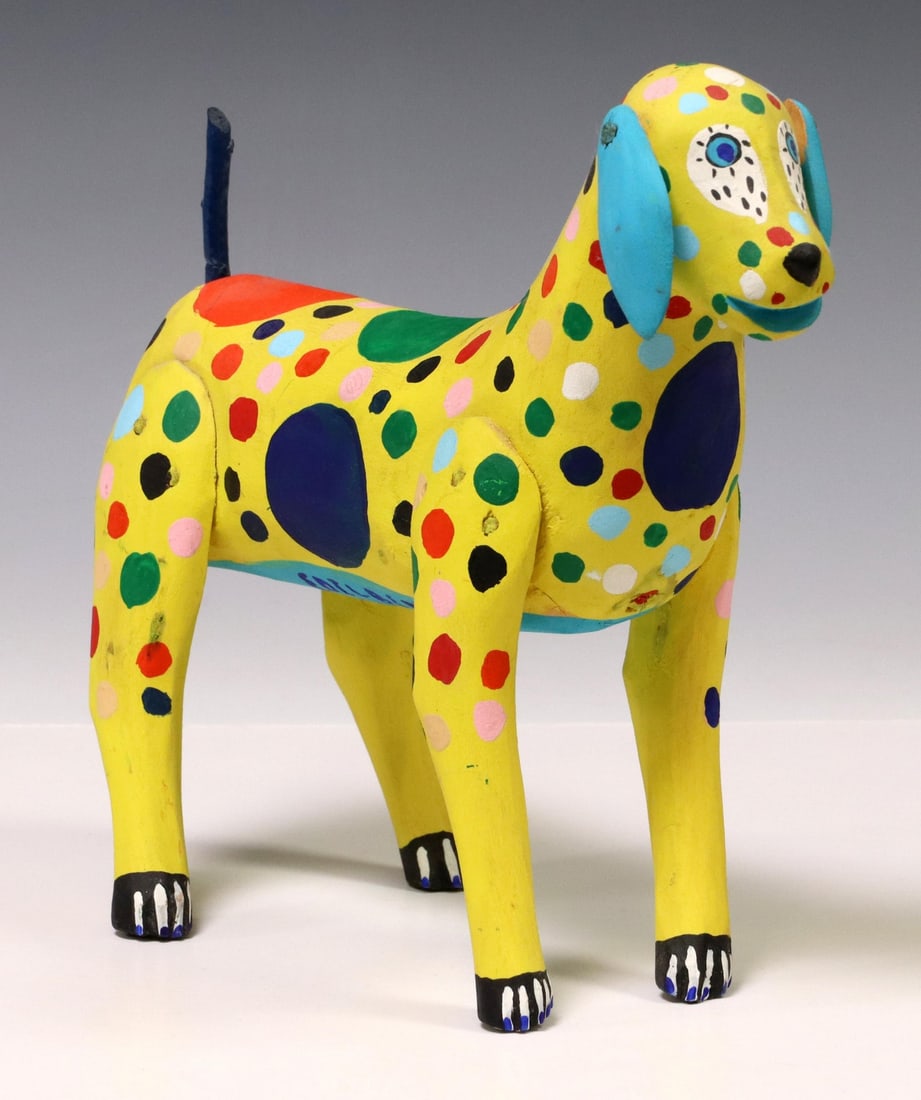 EDILBERTO CORTEZ OAXACA MEXICO ALEBRIJE WOOD DOG (1 of 6)