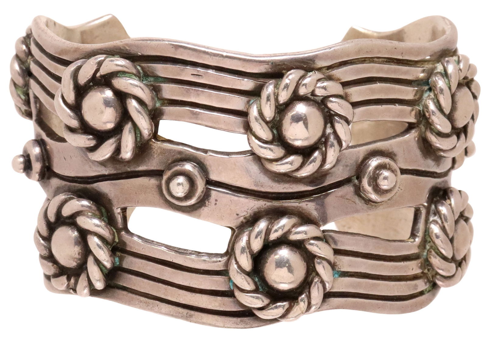 WILLIAM SPRATLING STERLING 'RIVER OF LIFE' CUFF (1 of 5)