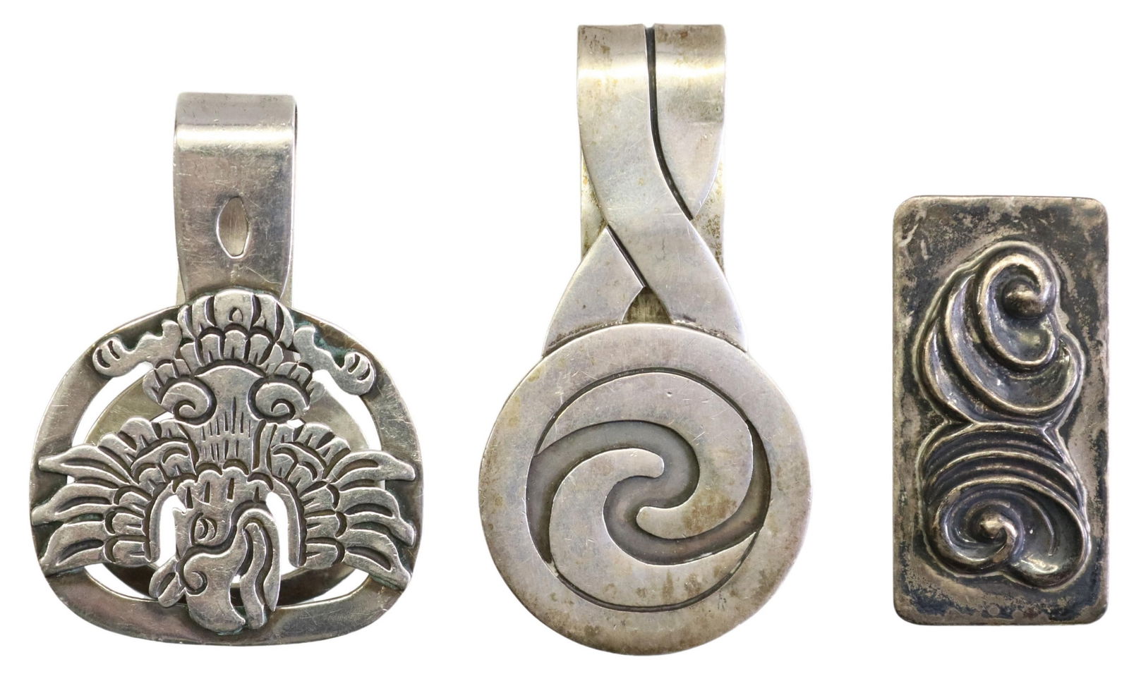 (3) TAXCO MEXICO STERLING SILVER MONEY CLIPS (1 of 5)