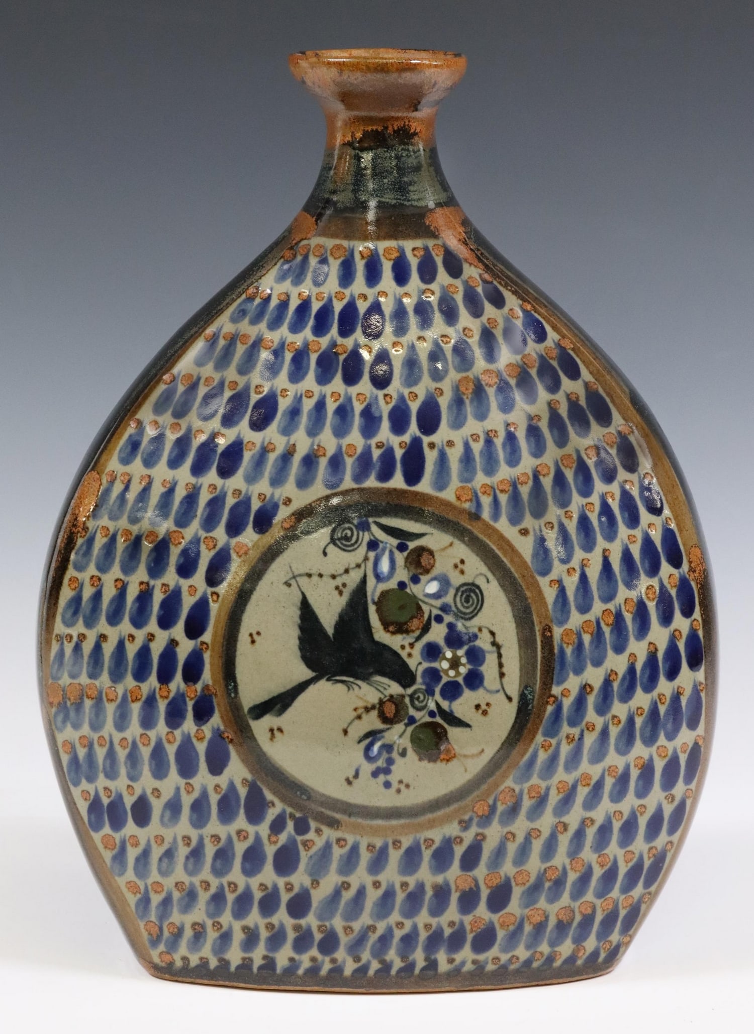 SALVADOR VAZQUEZ (B.1933) TONALA POTTERY VASE (1 of 5)