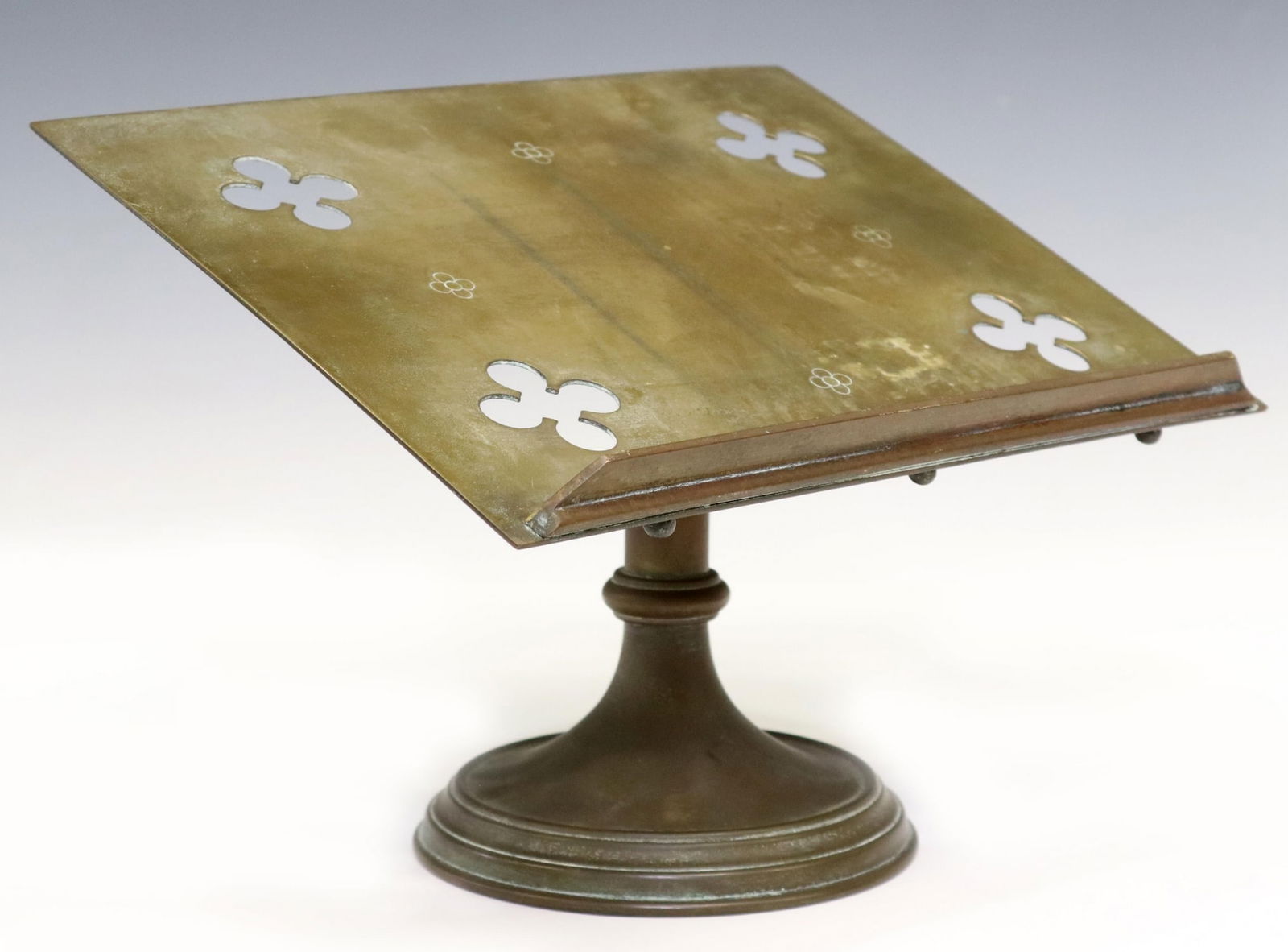 GOTHIC REVIVAL BRASS MISSAL BOOK STAND (1 of 3)