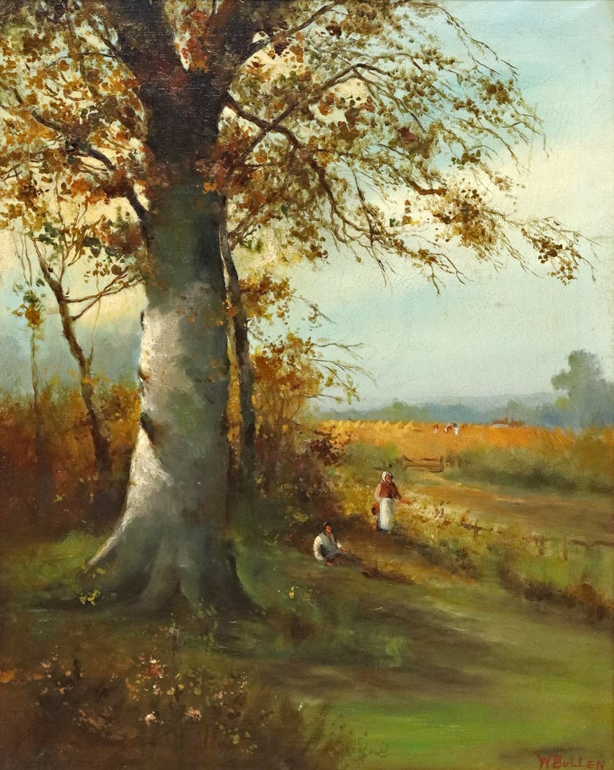 W. BULLEN (20TH C.) RURAL LANDSCAPE PAINTING (1 of 4)