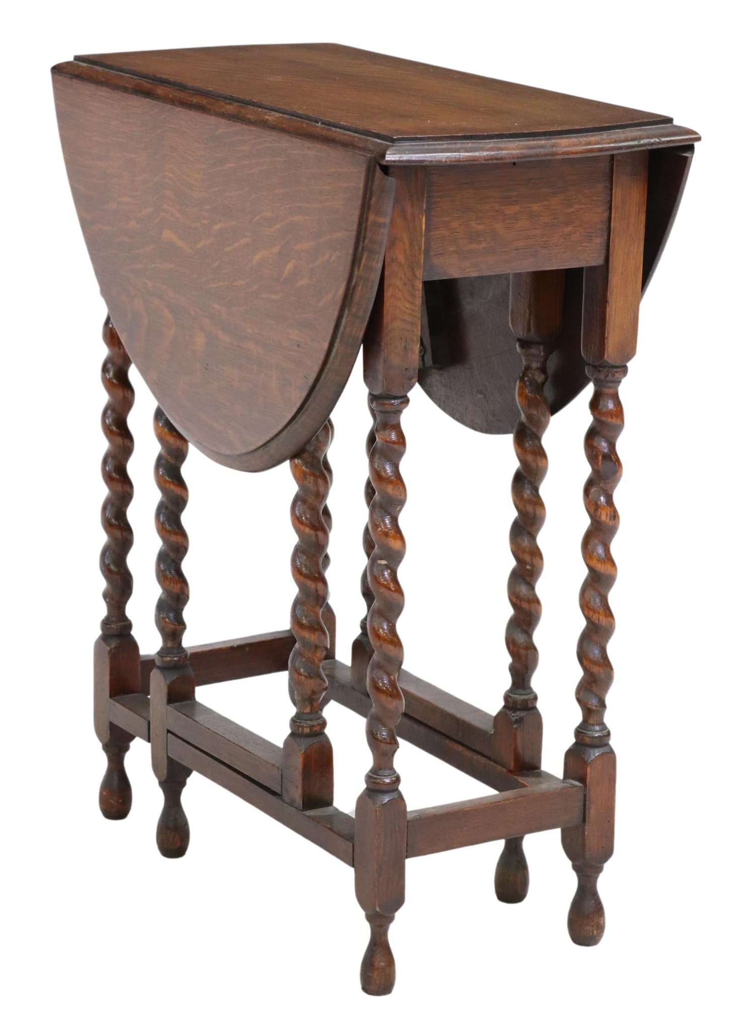 ENGLISH OAK DROP-LEAF GATELEG TABLE (1 of 6)