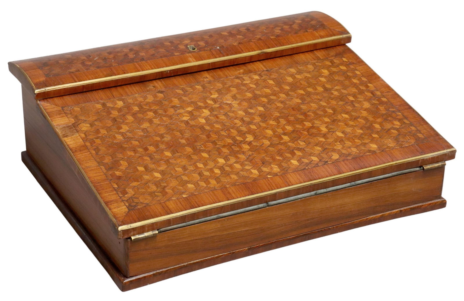 FRENCH CUBE PARQUETRY WRITING SLOPE/ LAP DESK (1 of 5)