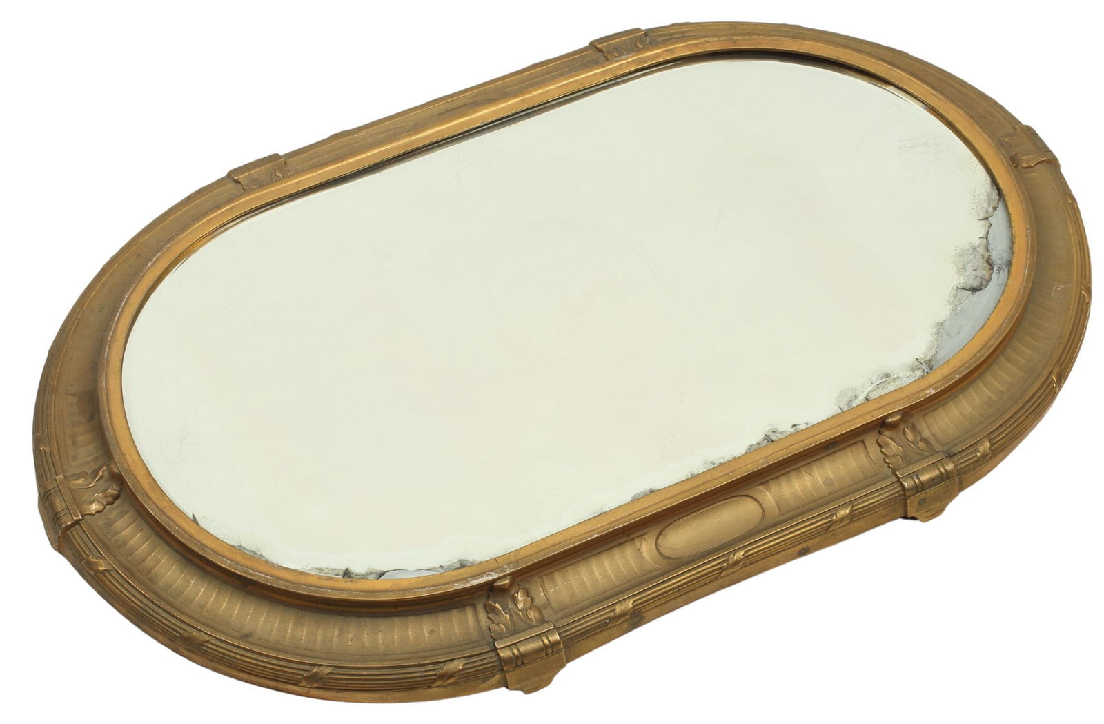 LOUIS XVI STYLE BRONZE DORE MIRRORED PLATEAU (1 of 3)