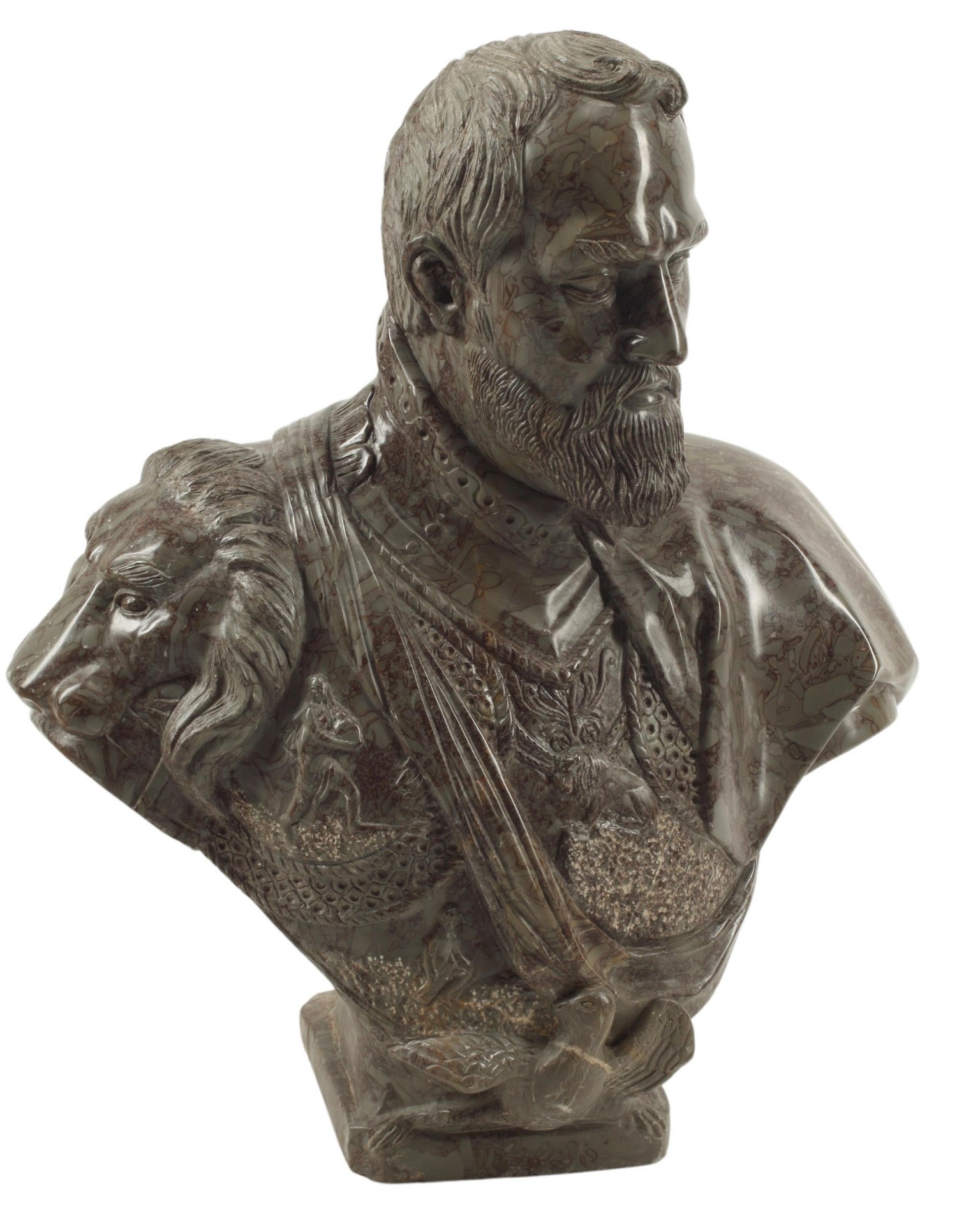 AFTER DE VRIES MARBLE BUST OF EMPEROR RUDOLF II (1 of 5)