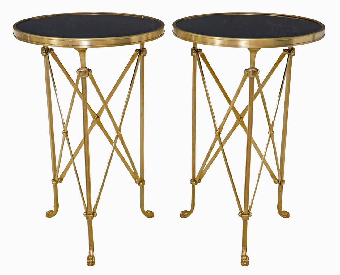 (2) EMPIRE STYLE DORE BRONZE & GRANITE GUERIDONS (1 of 3)