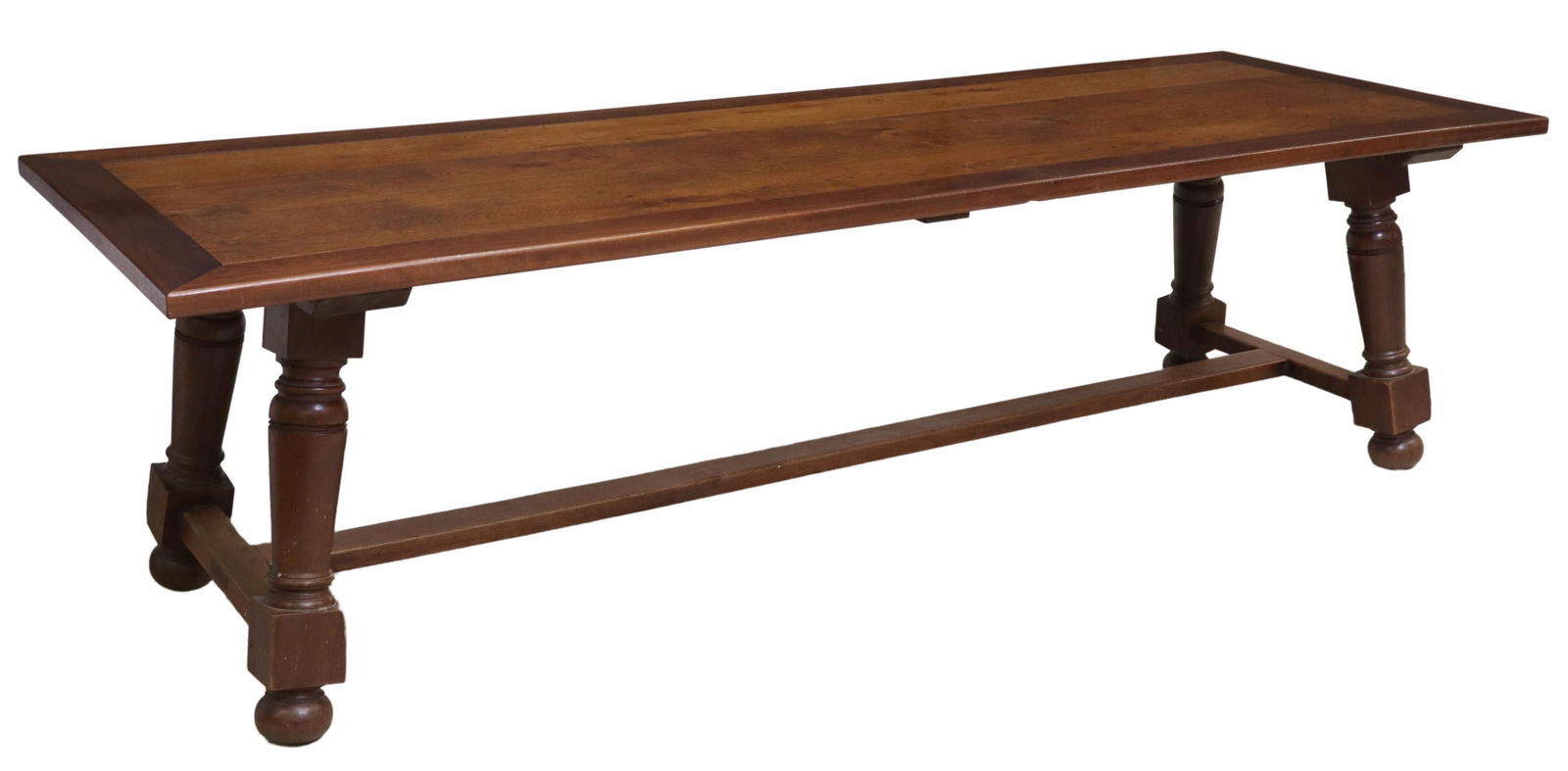 FRENCH PROVINCIAL OAK REFECTORY TABLE, 105.5"L (1 of 4)