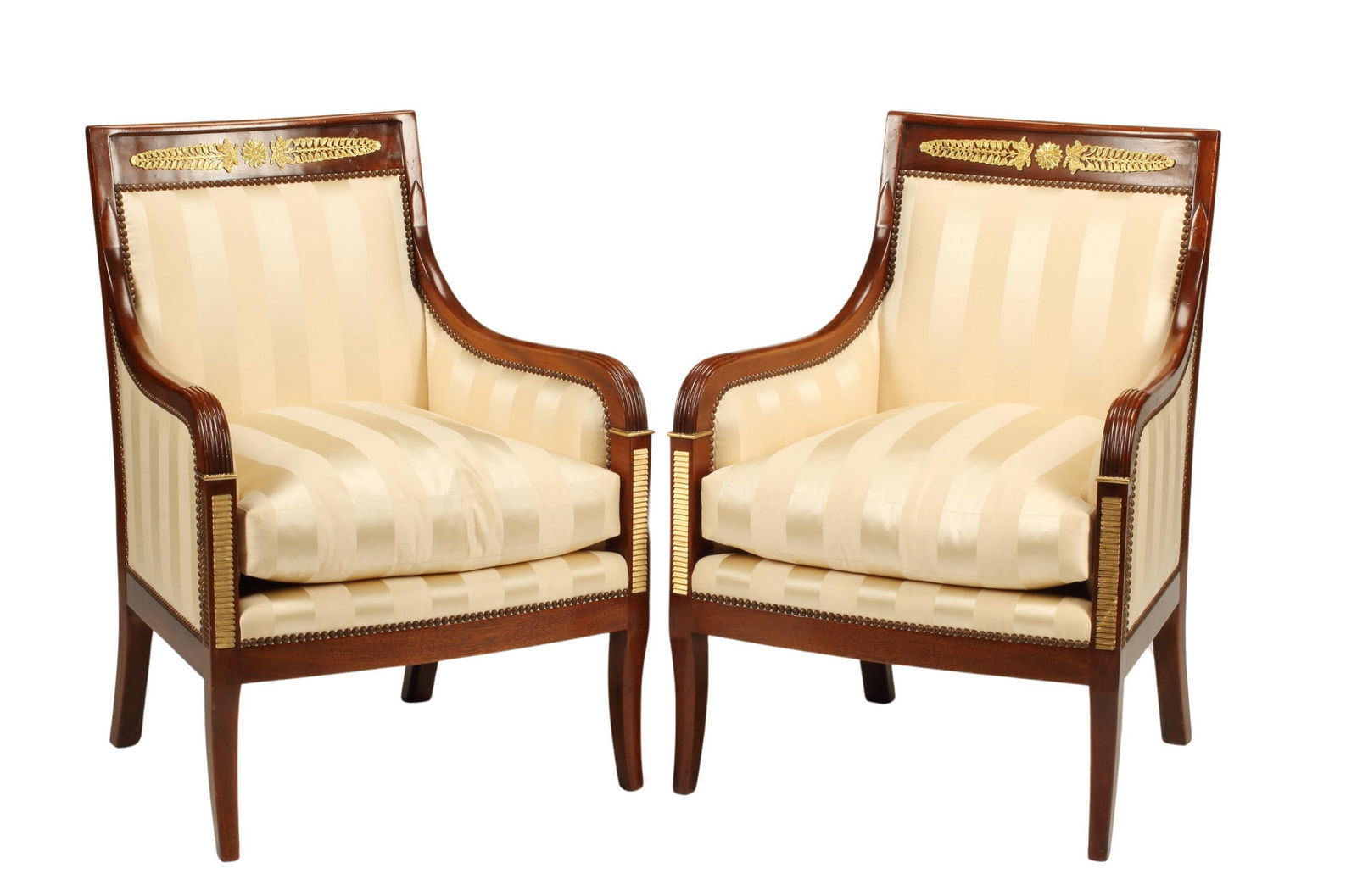 (2) EMPIRE STYLE ORMOLU-MOUNTED BERGERES (1 of 3)