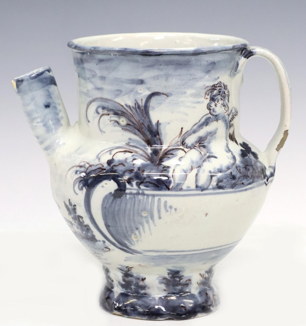 ANTIQUE ITALIAN MAJOLICA WET DRUG JAR (1 of 3)