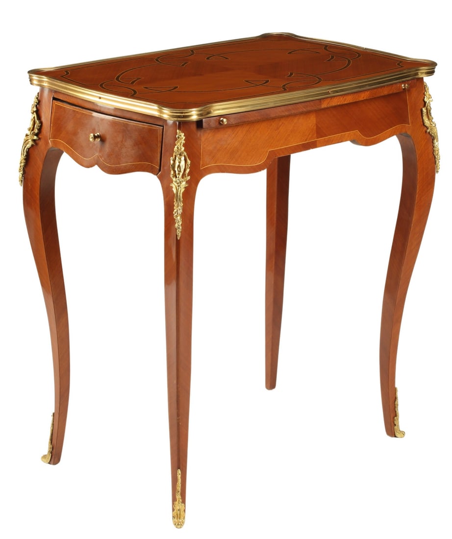 LOUIS XV STYLE ORMOLU-MOUNTED WRITING TABLE (1 of 3)