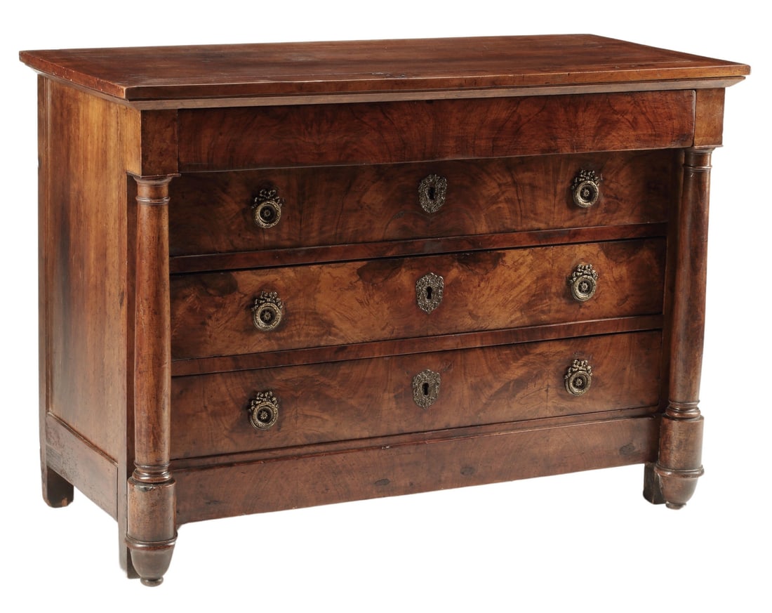 FRENCH EMPIRE STYLE FOUR-DRAWER COMMODE (1 of 3)