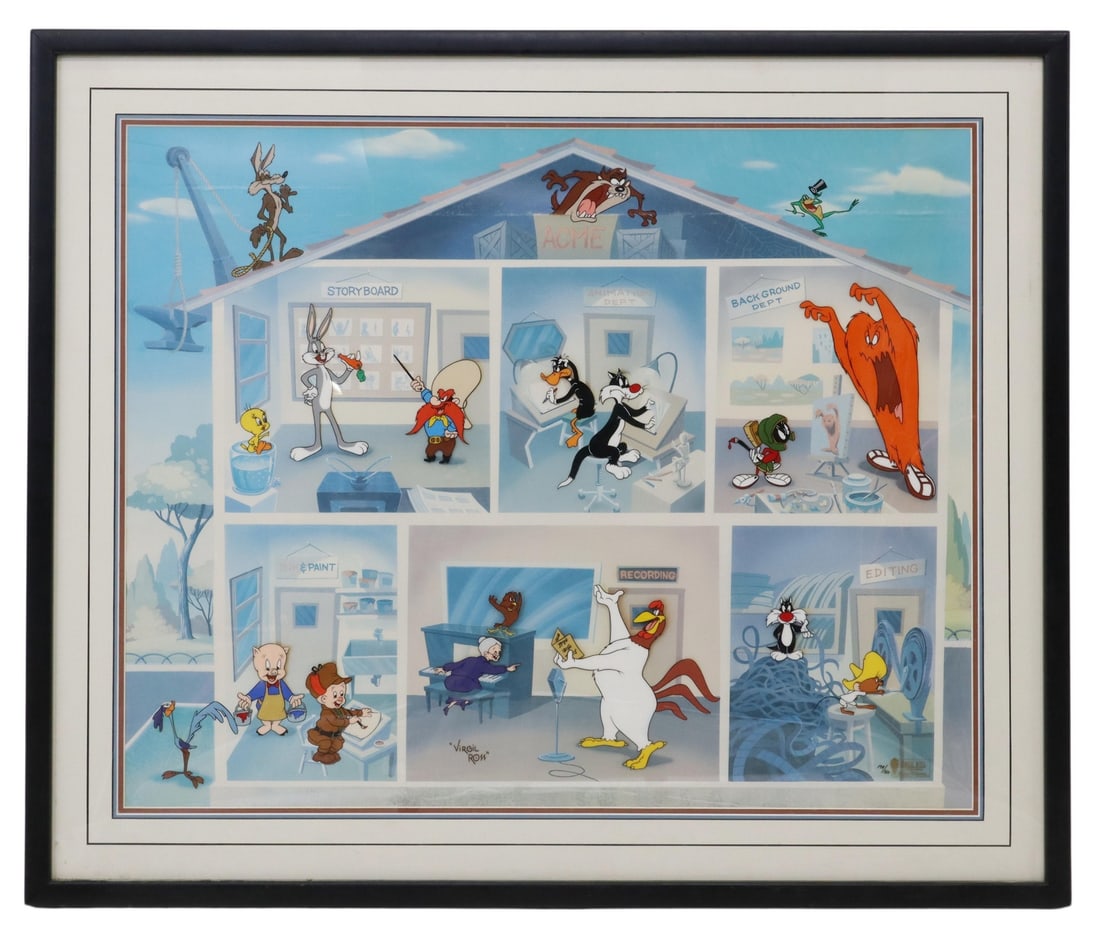 WARNER BROS. VIRGIL ROSS SIGNED LTD ED CEL, COA (1 of 4)