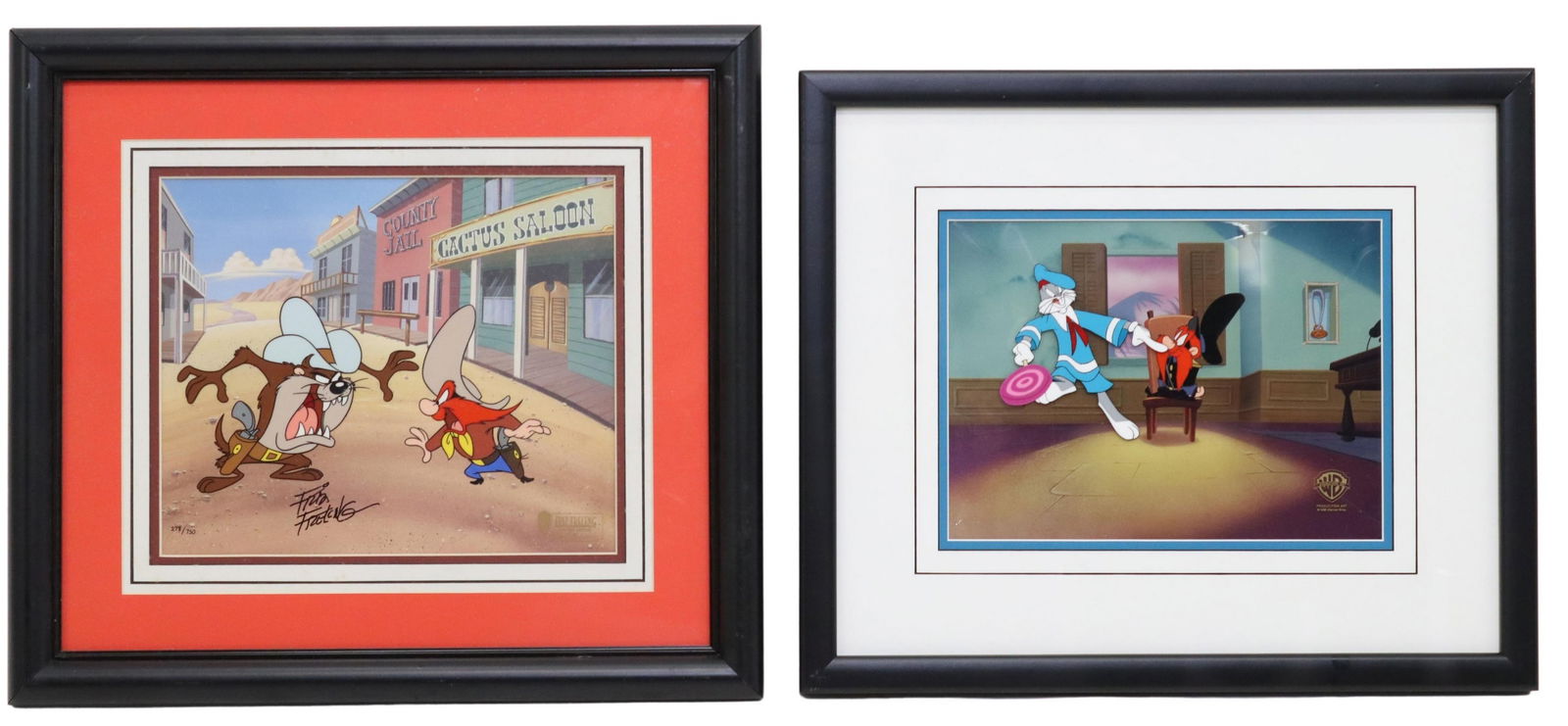 (2) WARNER BROS LOONEY TUNES LTD ED SERICEL PRINTS (1 of 6)